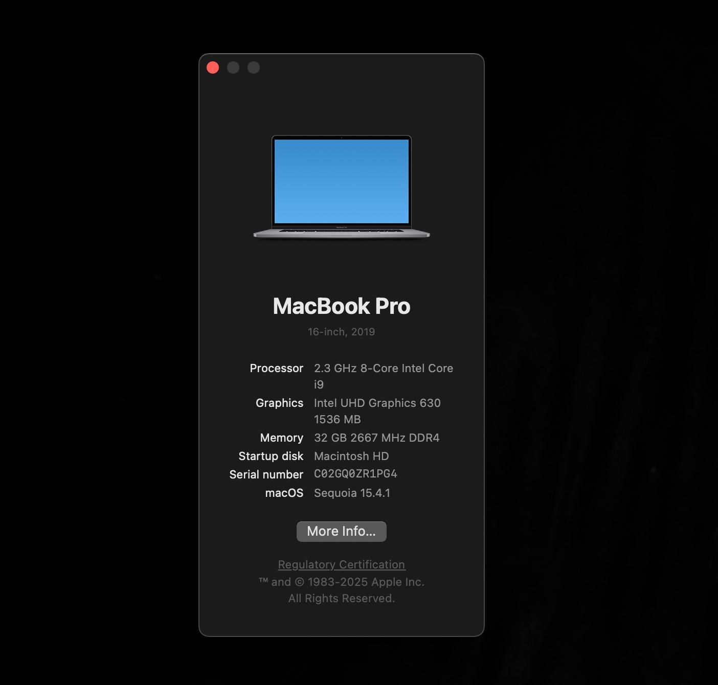 MacBook Pro 16 inch 2019 i9/32GB|رایانه همراه|تهران, مجیدیه|دیوار