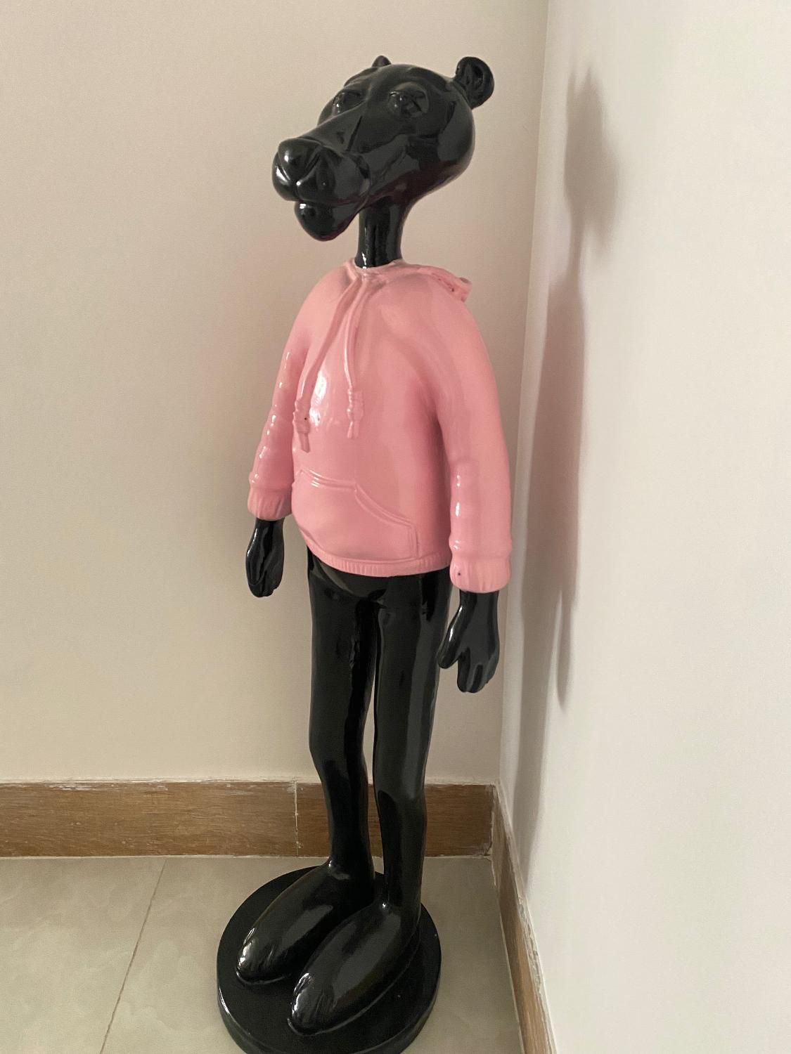 مجسمه دکوری پلنگ صورتی|مجسمه، تندیس، ماکت|سمنان, |دیوار