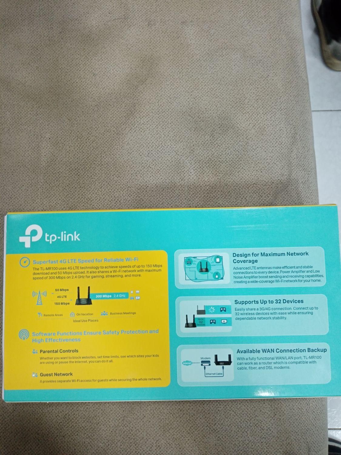 مودم روتر TP-link مدل TL-MR100|مودم و تجهیزات شبکه|گرگان, |دیوار