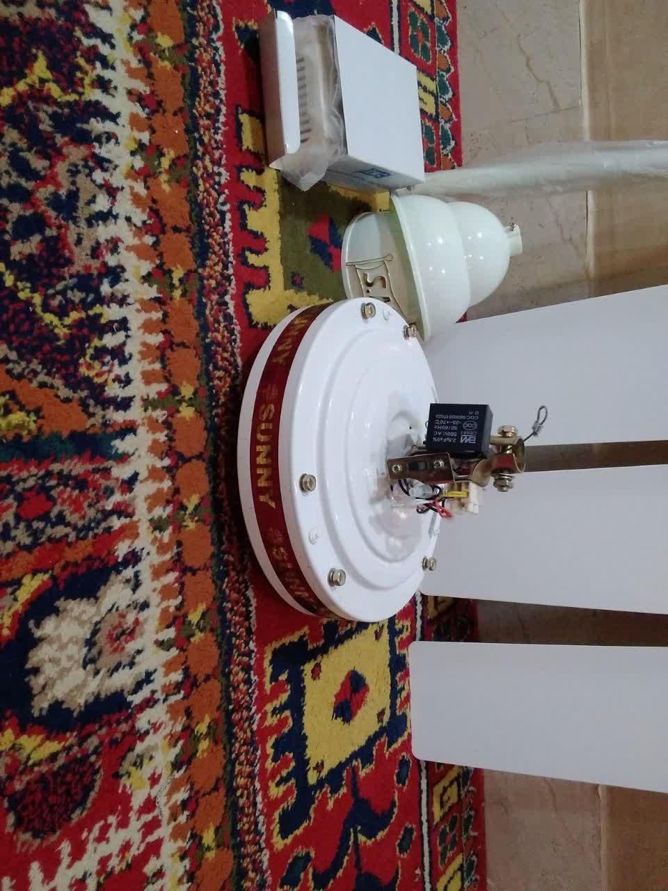 پنکه سقفی کاملا نو واستفاده نشده|پنکه و تصفیه‌کنندهٔ هوا|شوش, |دیوار