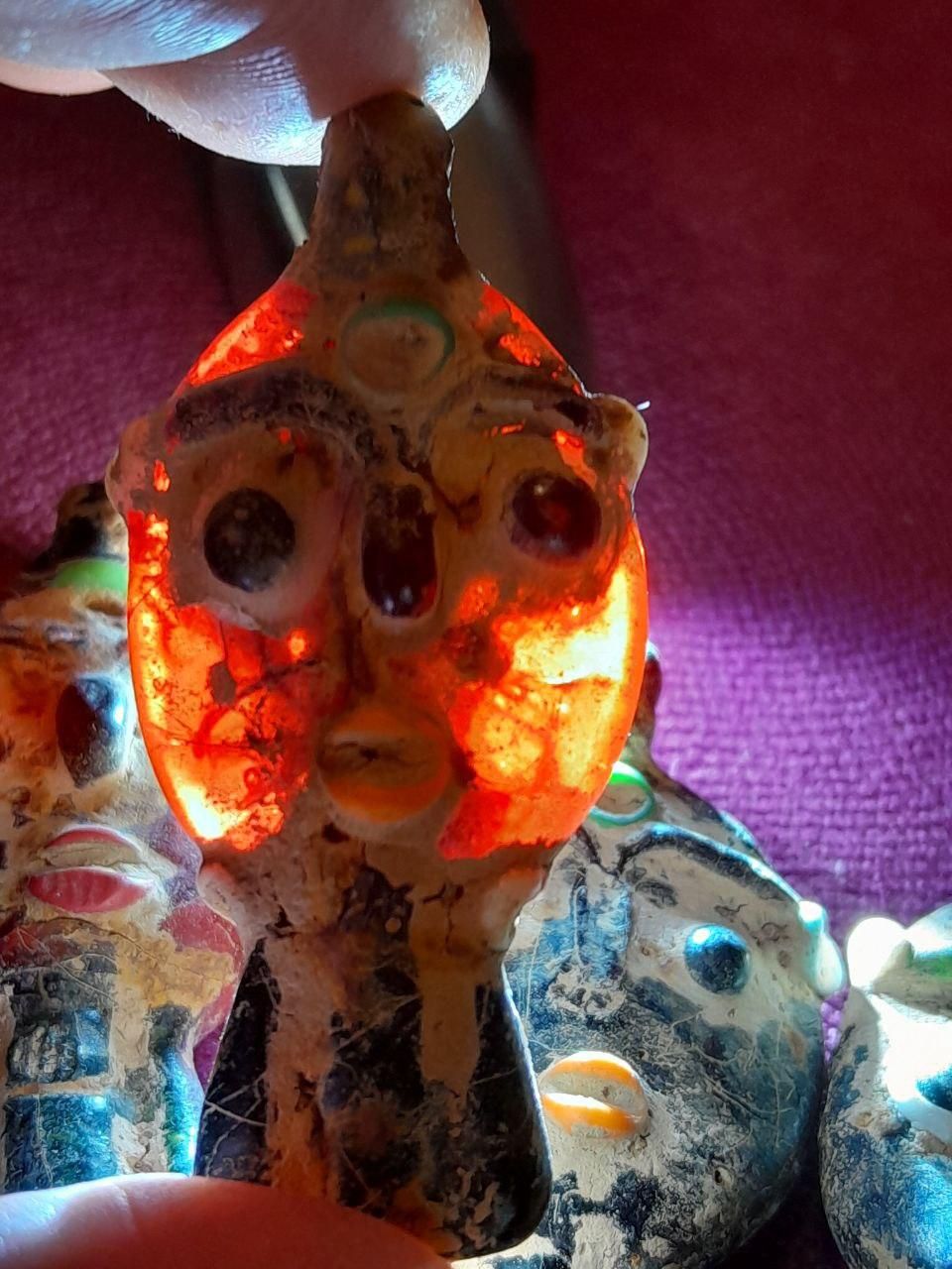 صورتک های مینای کهنه تاریخی|کلکسیون اشیاء عتیقه|تهران, قناتکوثر|دیوار