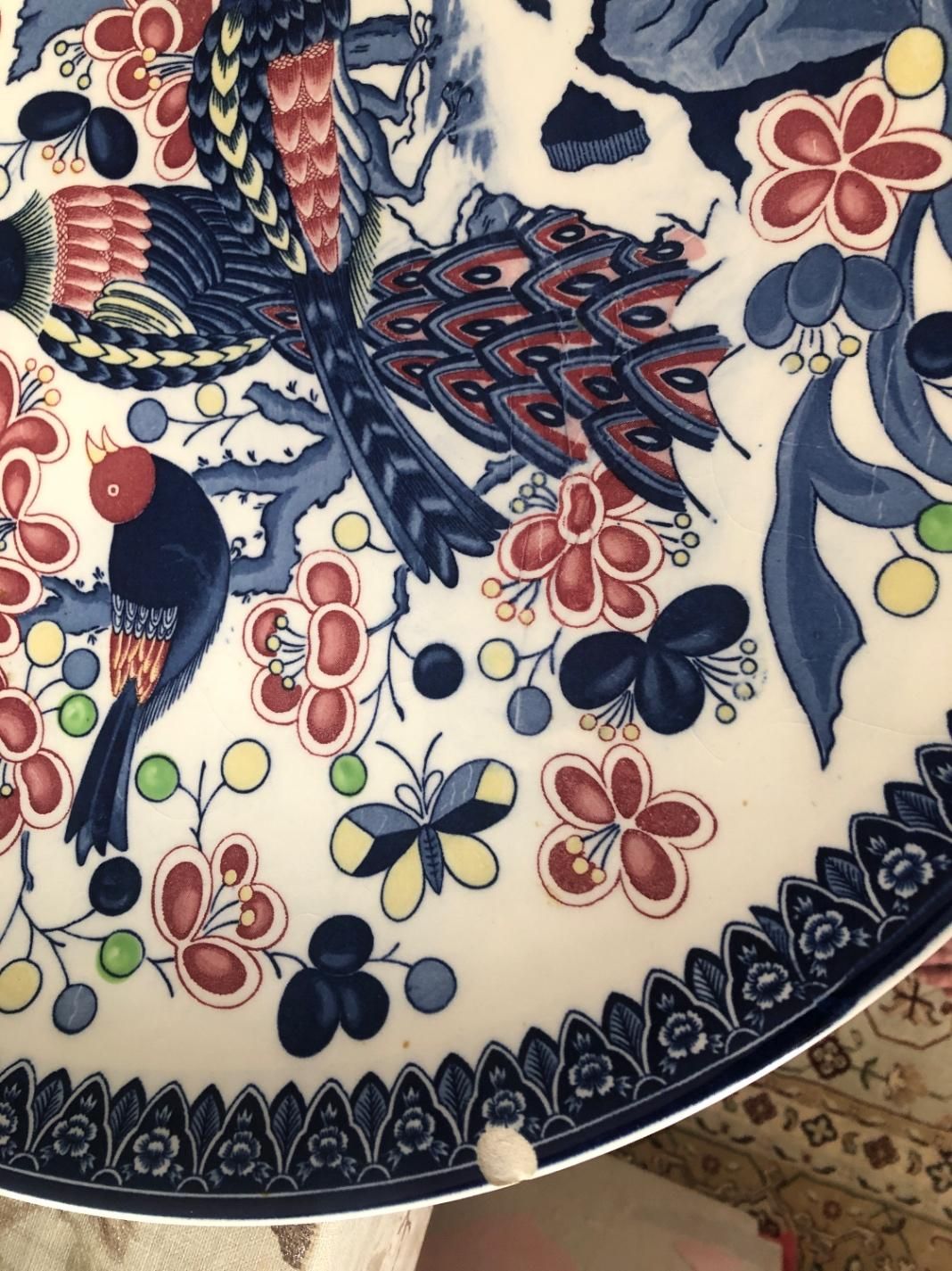 دیس گرد گل مرغی قدیمی|صنایع دستی و سایر لوازم تزئینی|تهران, صادقیه|دیوار