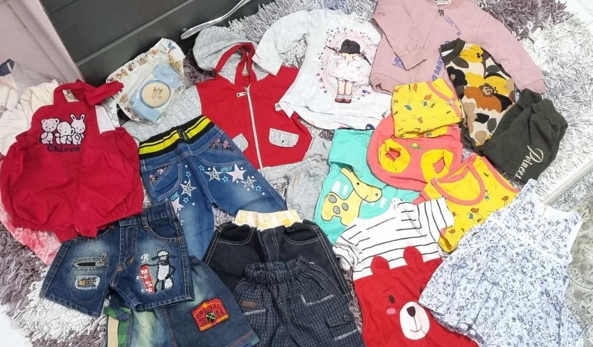 لباس بچه گانه مناسب ۲ تا ۶ ماهگی همه با هم فقط|کفش و لباس بچه|تهران, شهرک رضویه|دیوار