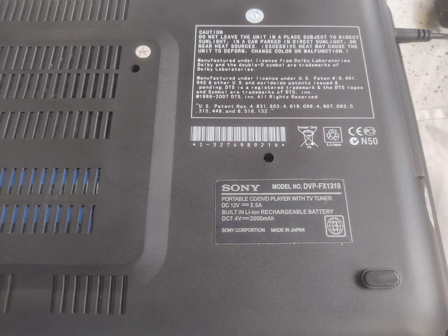 DVD player sony|پخشکننده DVD و ویدیو|بندر انزلی, کوی واحدی|دیوار