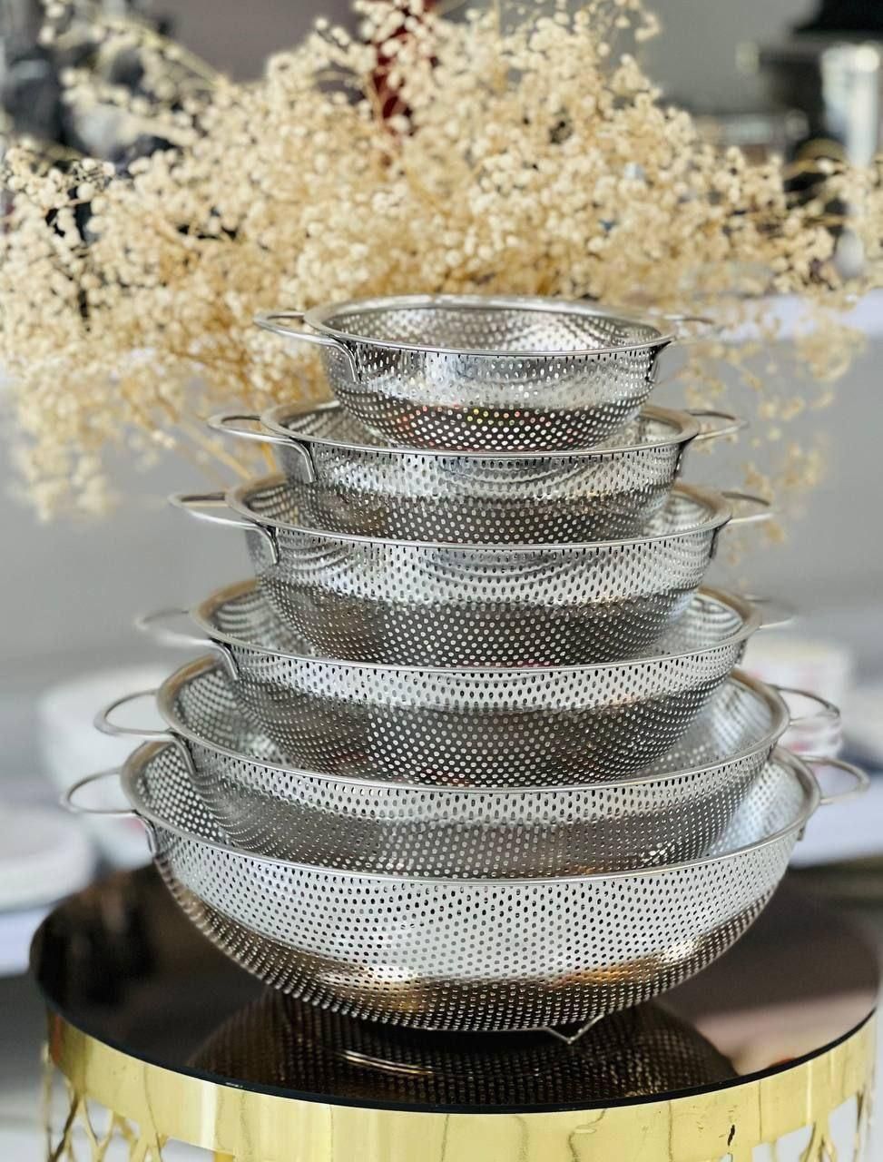 آبکش پانچ استیل ۶ تایی سبد|ظروف پختوپز|تهران, افسریه جنوبی|دیوار