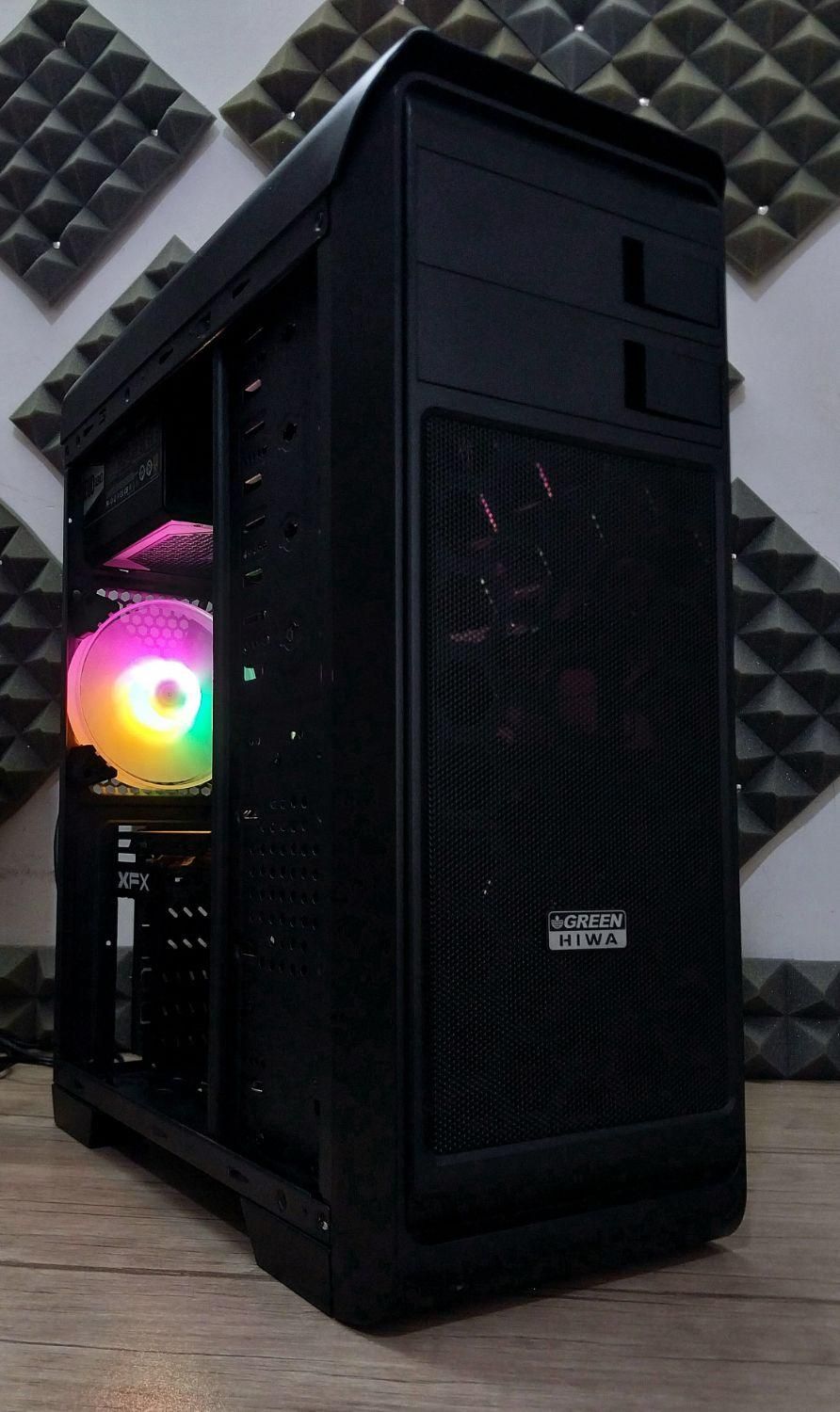 کیس گیمینگ/رم 16گیگ/RX580 8G/ اجرای گیم روز|رایانه رومیزی|قرچک, |دیوار