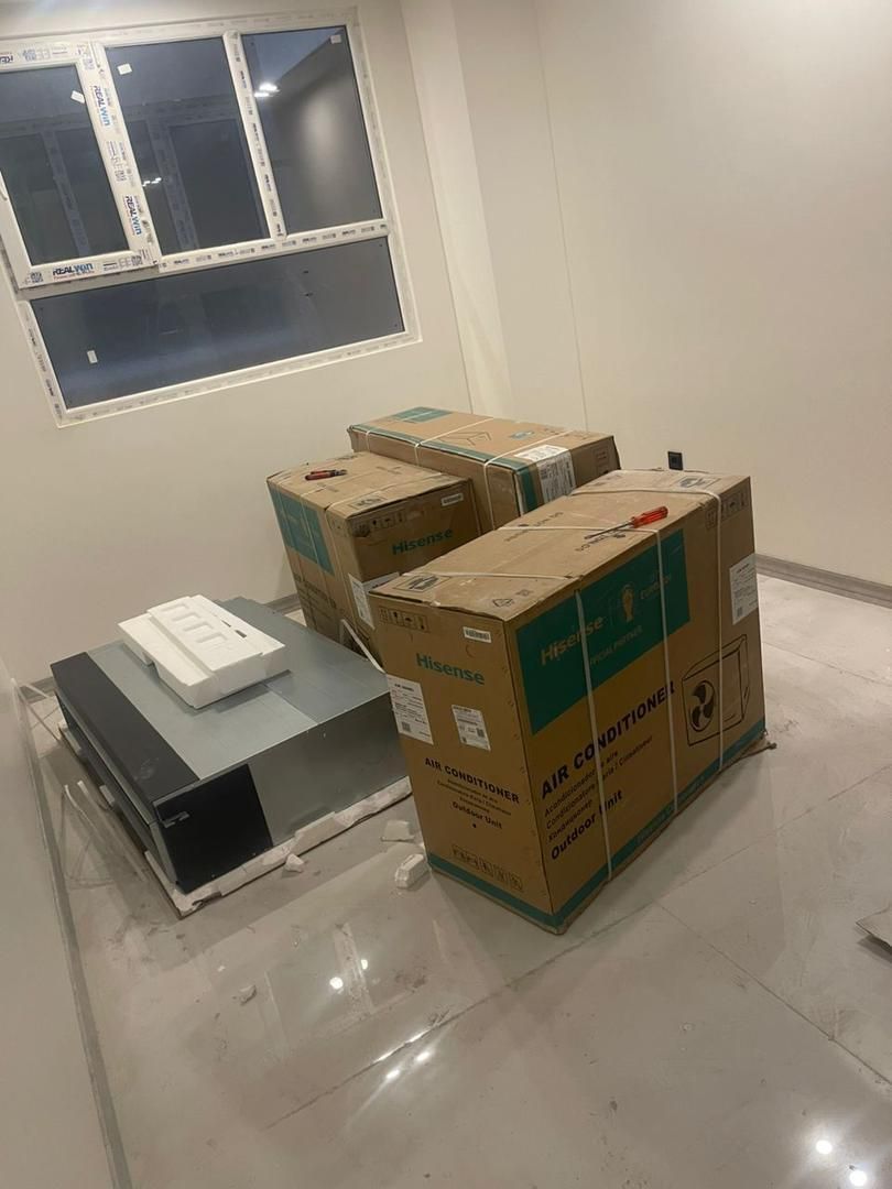 داکت اسپیلت کولرگازی HISENSE لوله کشی مس کانال کشی|کولر گازی و فن‌کوئل|ساری, |دیوار