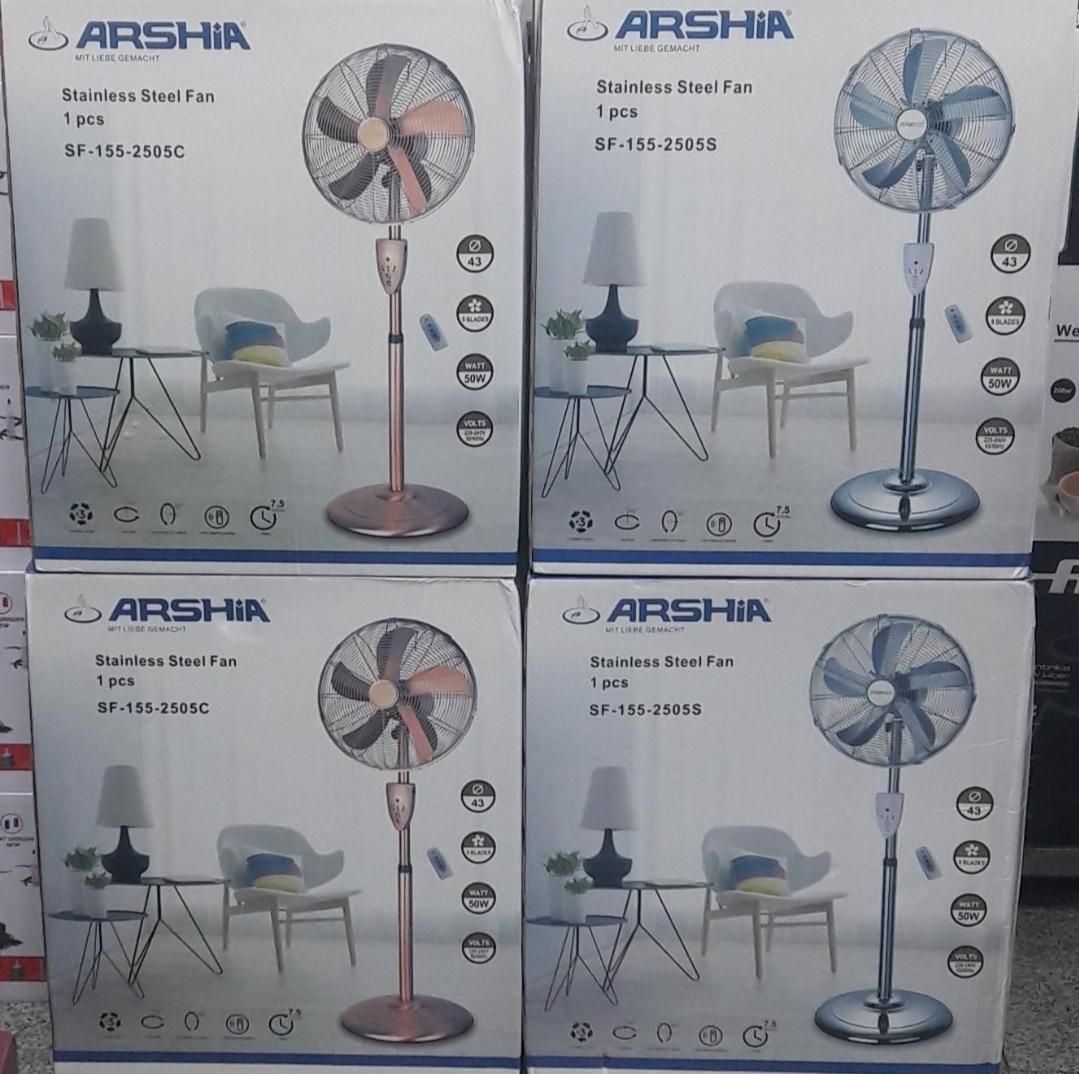 پنکه تمام استیل ایستاده کنترل دار *اکبند*(فضائی)|پنکه و تصفیهکنندهٔ هوا|نیشابور, امام|دیوار