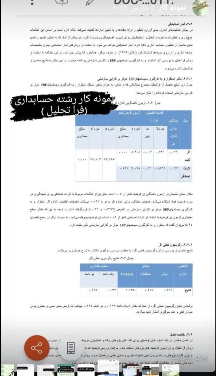 آمار و فصل چهارم پایان نامه و پاور دفاع و پروپوزال|خدمات آموزشی|تهران, پاسداران|دیوار