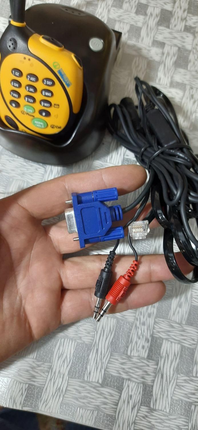 تلفن بیسیم اینترنتی و دستگاه چت صوتی|تلفن رومیزی|مشکیندشت, |دیوار