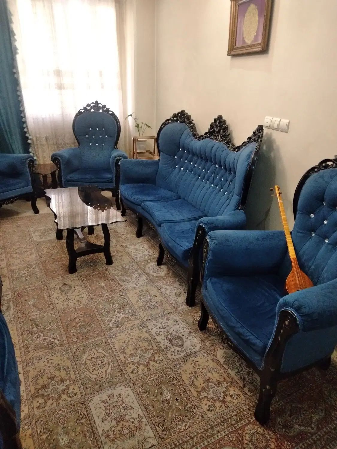 مبلمان ۹ نفره چوب راش|مبلمان خانگی و میز عسلی|تهران, طرشت|دیوار