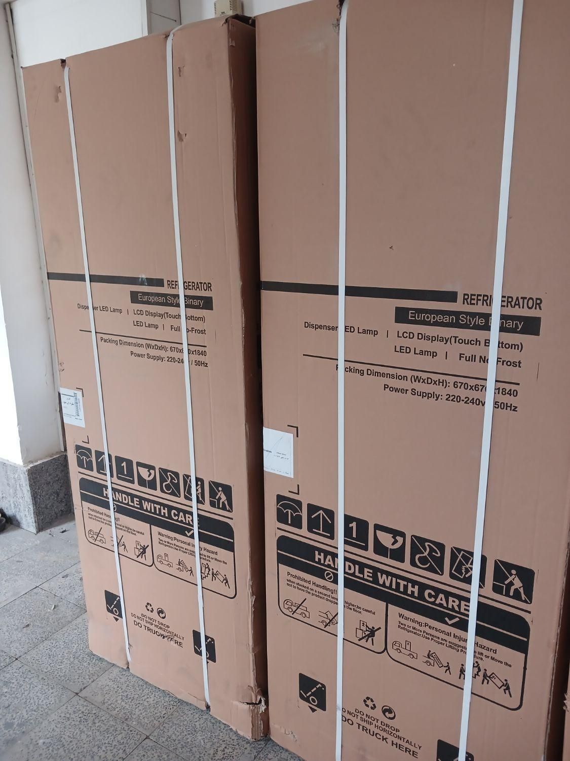 یخچال و فریزر دو قلو نقره‌ای|یخچال و فریزر|سهند, |دیوار