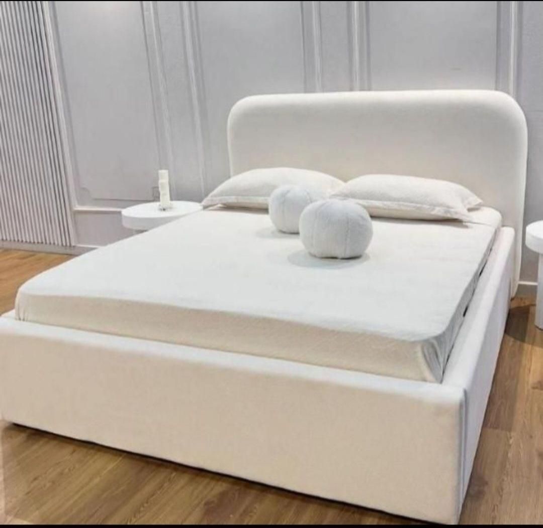 سرویس خواب مدرن MDF هایگلاس ترکیبی طوسی سفید|تخت و سرویس خواب|چمستان, |دیوار