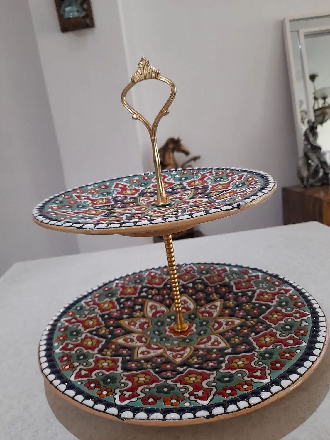 شیرینی خوری، شکلات خوری ۳تکه پرنده و یک گلدان|ظروف سرو و پذیرایی|اندیشه, شهرک کوثر|دیوار