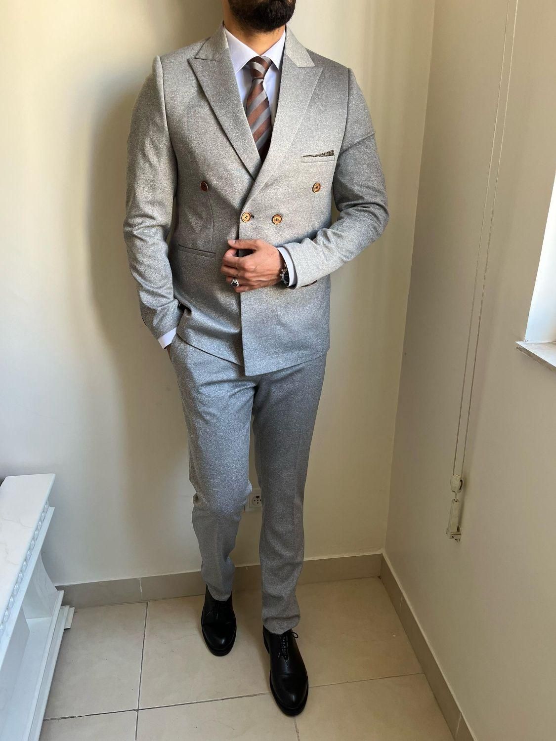 کت شلوار دبل طوسی|لباس|تبریز, |دیوار