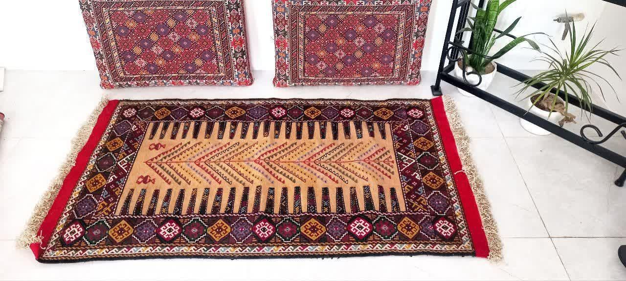 دوعددگلیم دست باف سنتی نخ پشمی|گلیم، جاجیم، گبه|قوچان, |دیوار