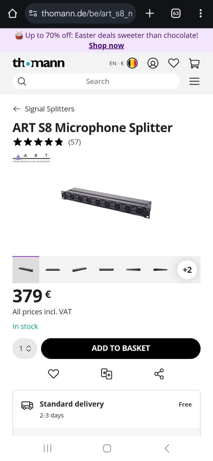 S8 8-Channel Mic Splitter|صوتی و تصویری|تهران, ستارخان|دیوار