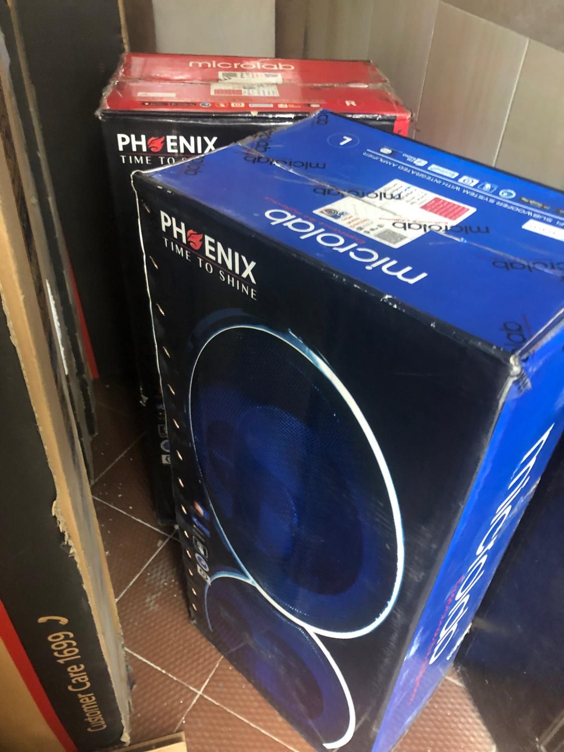 فروش اسپیکر دوقلوی میکرولب phoenix|سیستم صوتی خانگی|مهاباد (آذربایجان غربی), |دیوار