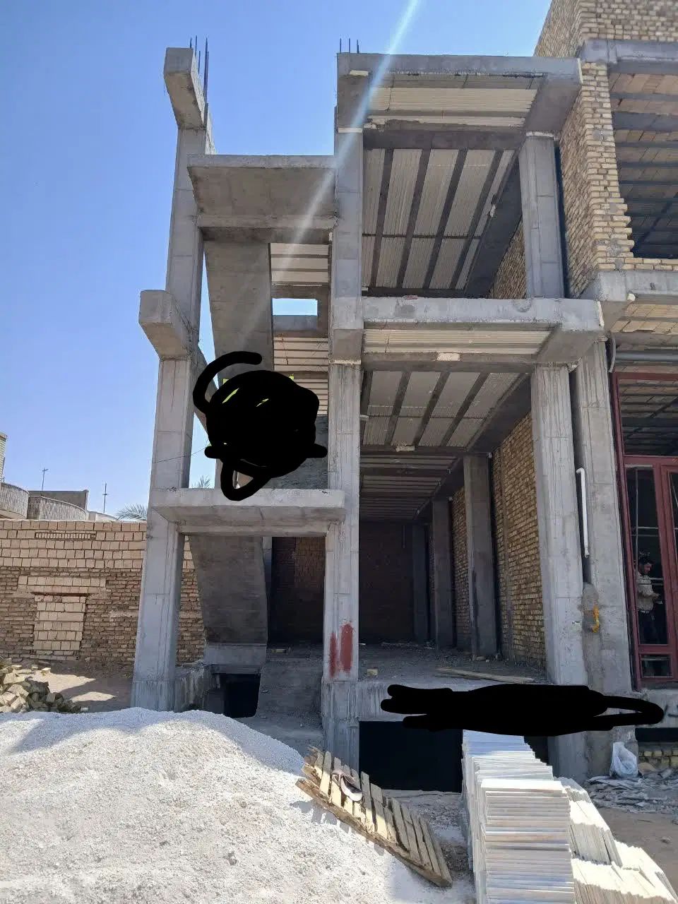 فروش ساختمان نیمه ساز ملک سه طبقه تجاری شده قیمت|فروش مغازه و غرفه|اردکان, |دیوار