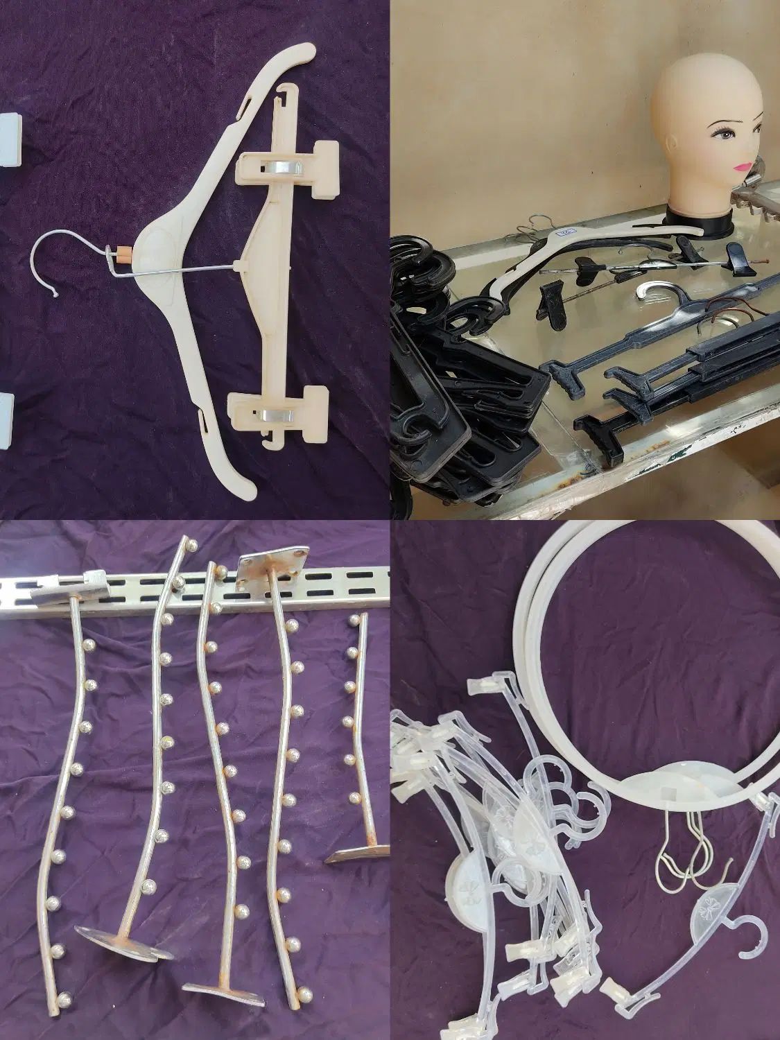 چوب لباسی بچگانه و لباس زیر و فلزی و کله مانکن|بندرخت و رخت‌آویز|کرمانشاه, |دیوار