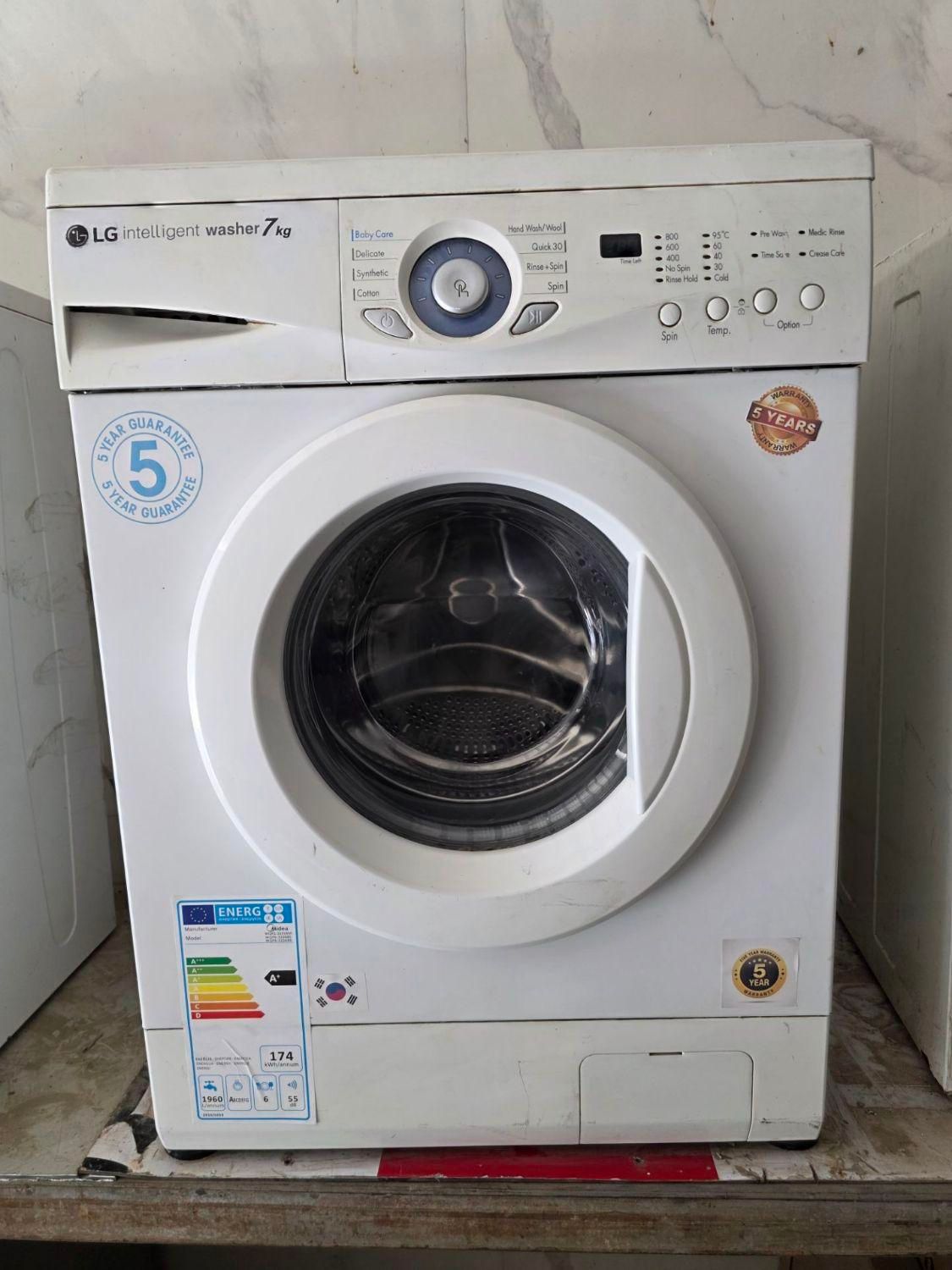 ماشین لباسشویی ال جی - LG کره ای ۷کیلو درحد|ماشین لباسشویی و خشک‌کن لباس|تهران, آرارات|دیوار