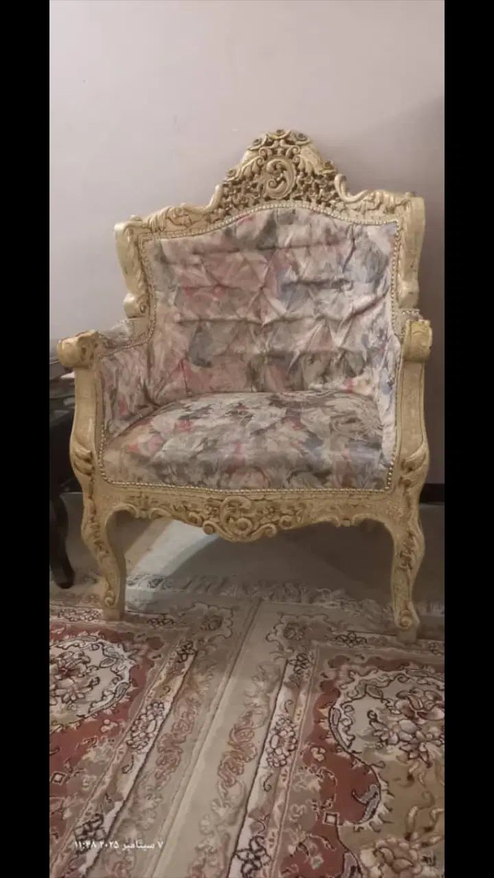 مبل استیل مدل گوشواره به همراه سرویس نهارخوری|مبلمان خانگی و میز عسلی|مشهد, سجاد شهر|دیوار