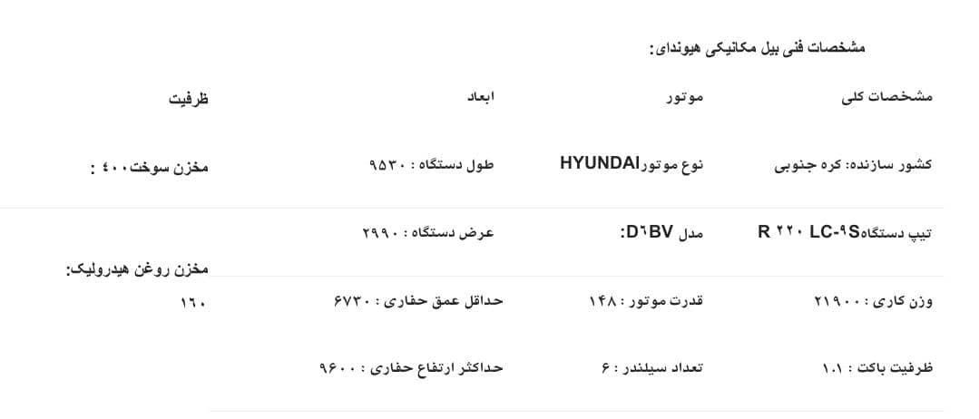 بیل مکانیکی هیوندا|خودرو سنگین|تهران, شریف‌آباد|دیوار