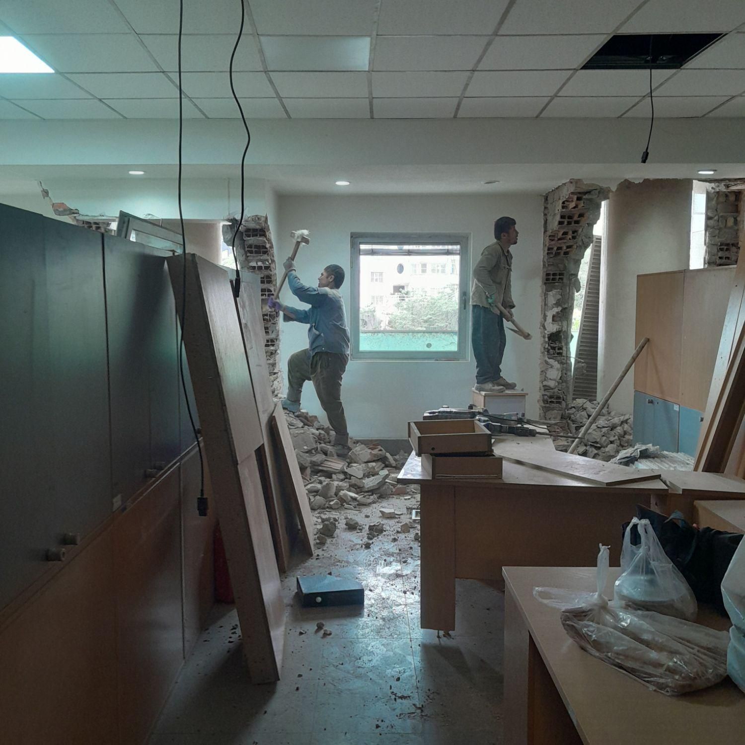 گچکاری تخریب دیوار گچی کناف کار تخریب|خدمات پیشه و مهارت|تهران, پونک|دیوار