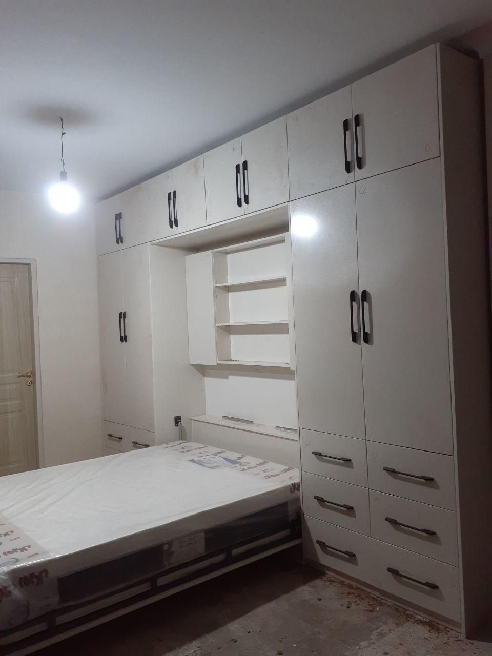 تخت تاشو/دکور/کمجا/کابینت هایگلاس/سفارشی|تخت و سرویس خواب|تهران, نیروی هوایی (پیروزی)|دیوار