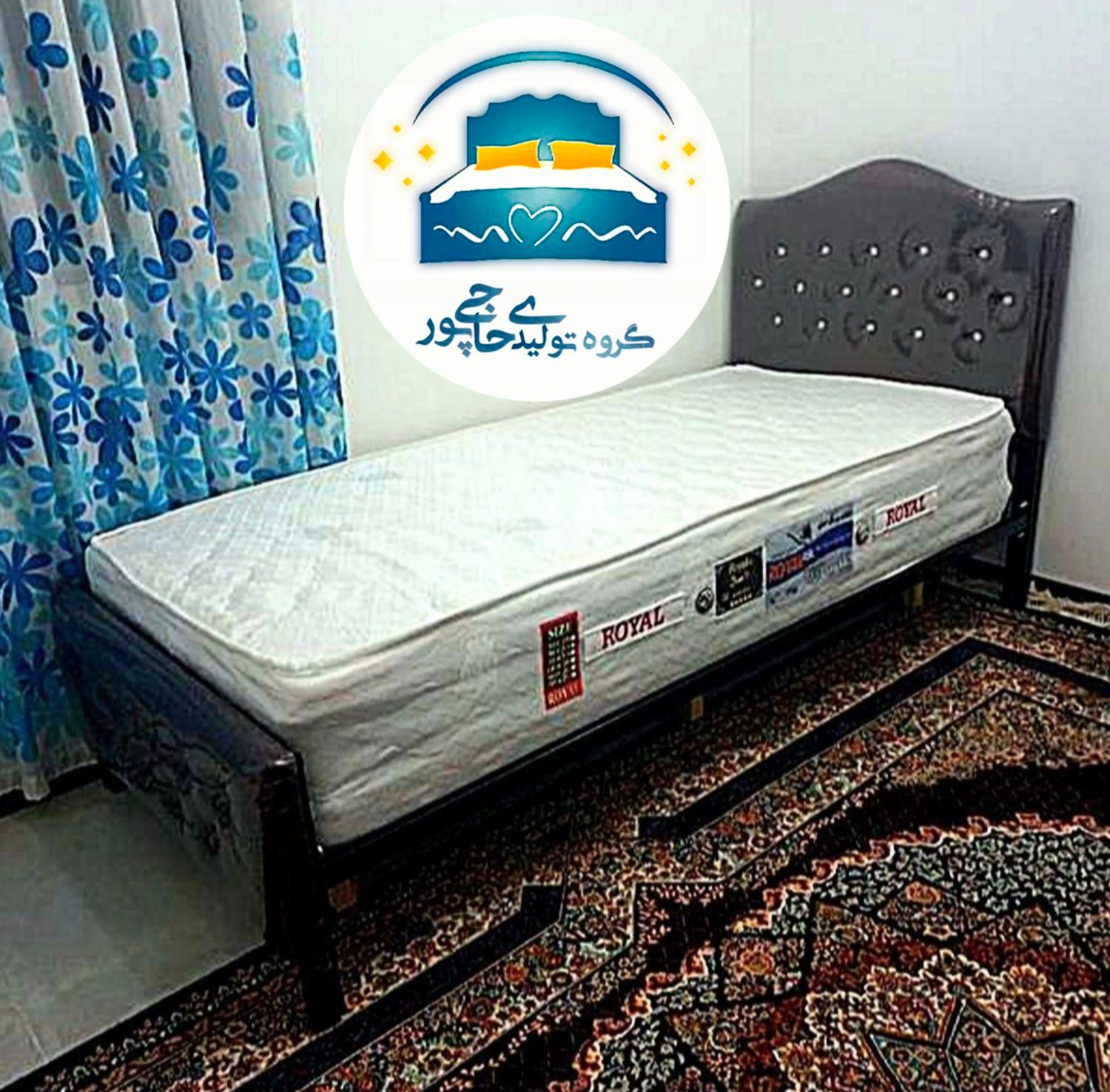تخت خواب یک نفره حاجی پور(تختخواب۱یکنفره)تشک گلایل|تخت و سرویس خواب|مشهد, حسین‌آباد|دیوار