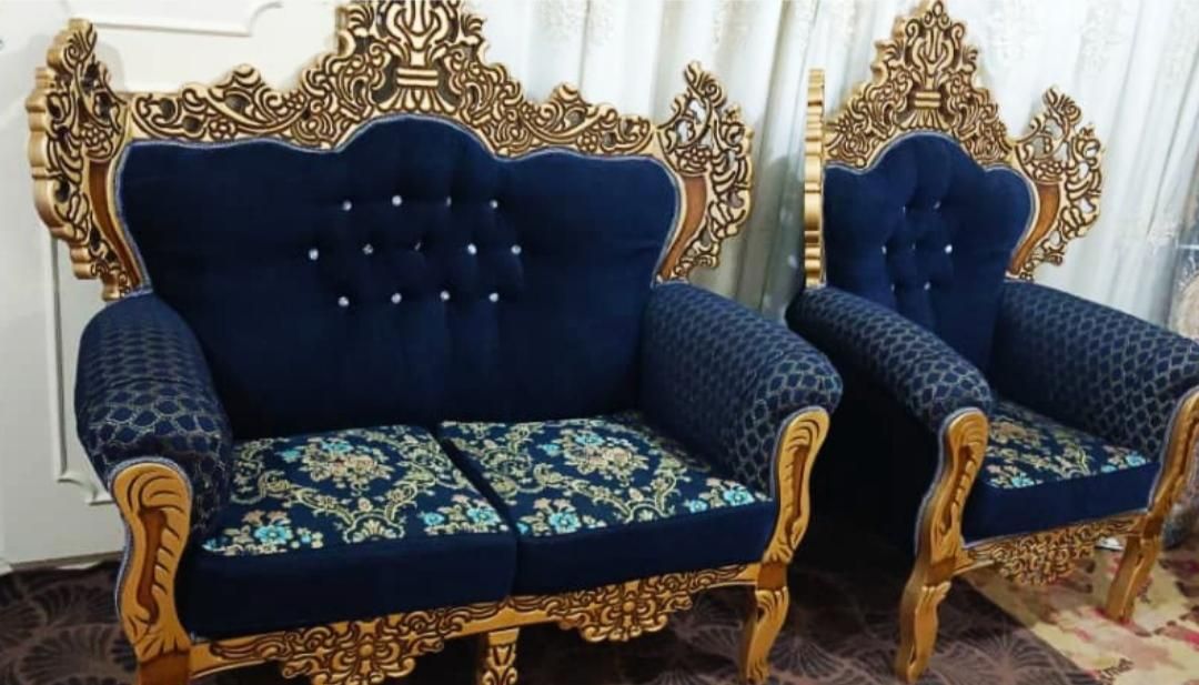 مبل سلطنتی 7نفره|مبلمان خانگی و میز عسلی|قدس, شهرقدس|دیوار