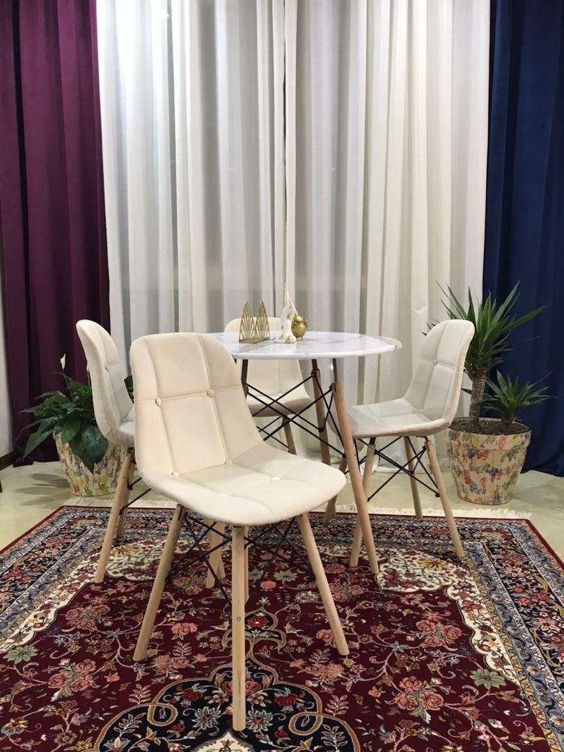 میز و صندلی غذاخوری لمسه دوزی شده|میز و صندلی غذاخوری|رشت, حسین آباد|دیوار