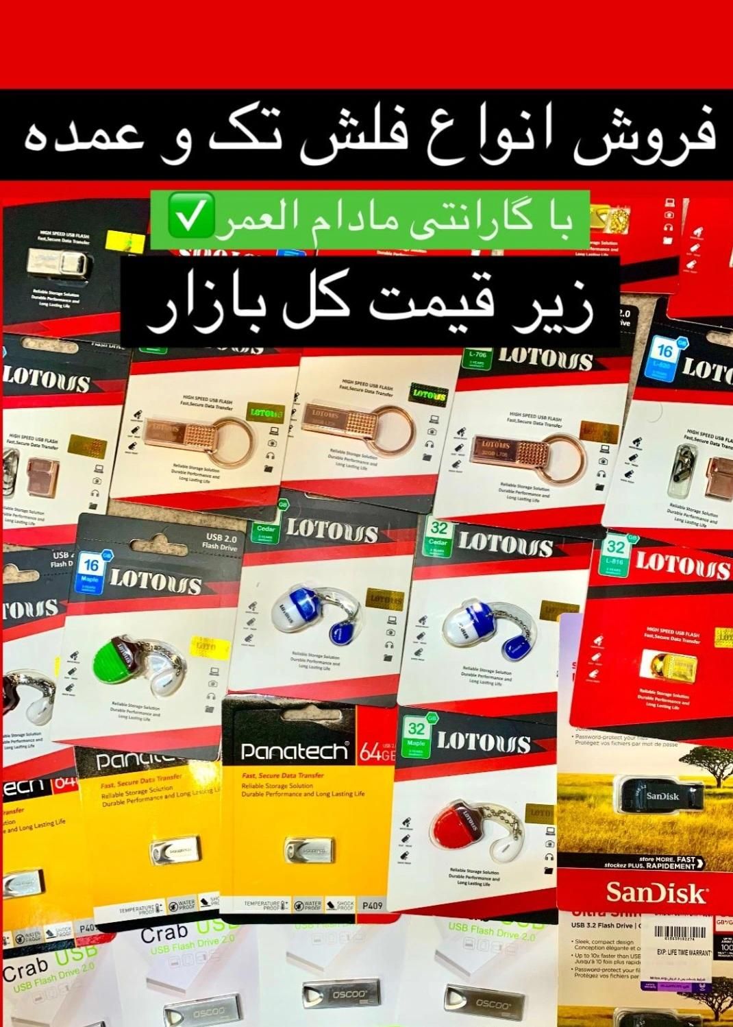 فروش انواع فلش به صورت تک و عمده|لوازم جانبی موبایل و تبلت|شوش, |دیوار