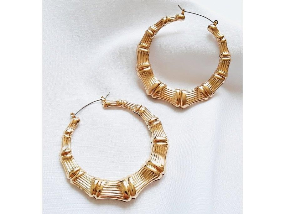 گوشواره تمام حلقه‌ای مدل طلایی جذاب|بدلیجات|ارومیه, |دیوار