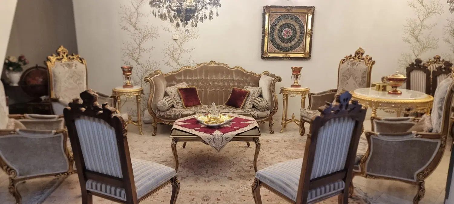 مبل استیل9 نفره/کلاسیک/تمام چوب/سلطنتی|مبلمان خانگی و میز عسلی|تهران, ازگل|دیوار