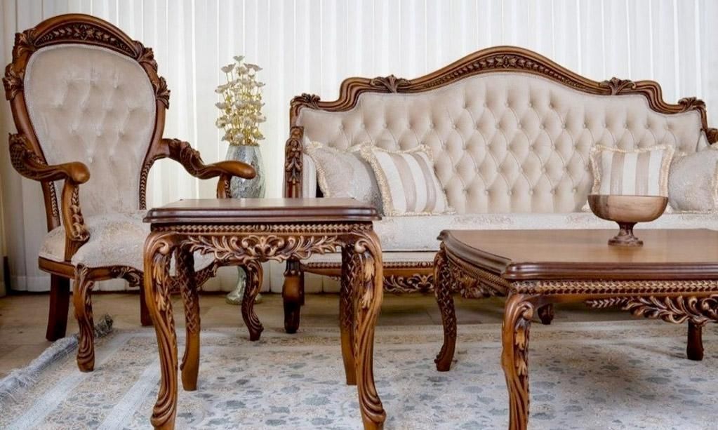 مبل کلاسیک استیل سلطنتی مدل ژینوس|مبلمان خانگی و میز عسلی|کرج, اصفهانی‌ها|دیوار