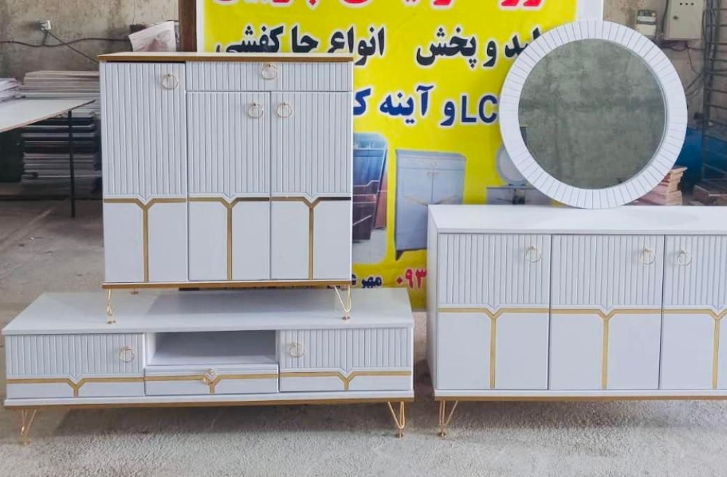 کنسول ست کامل جاکفشی میز تی وی|بوفه، ویترین، کنسول|الوند, |دیوار