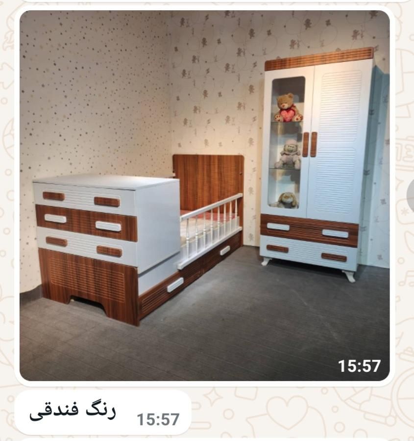 سرویس خواب سیسمونی نوزاد (تمام MDF)|اسباب و اثاث بچه|کرمان, |دیوار