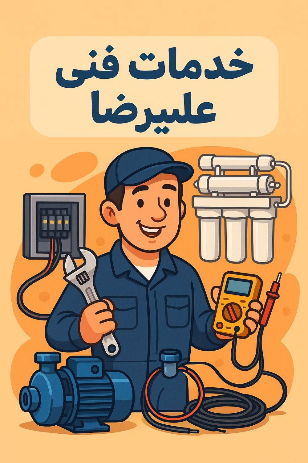 تعمیر تخصصی و تضمینی پمپ اب و نصفیه اب در محل|خدمات پیشه و مهارت|اهواز, پادادشهر|دیوار