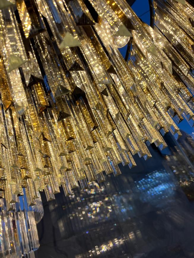 لوستر کریستال مدرن 60 سانت طرح اسپانیایی|لوستر و چراغ آویز|تهران, نیروی هوایی (پیروزی)|دیوار