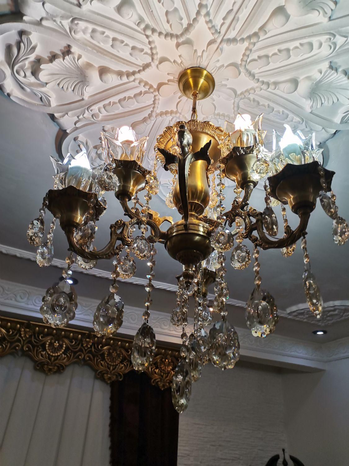 لوستر برنجی فرشته|لوستر و چراغ آویز|ارومیه, |دیوار