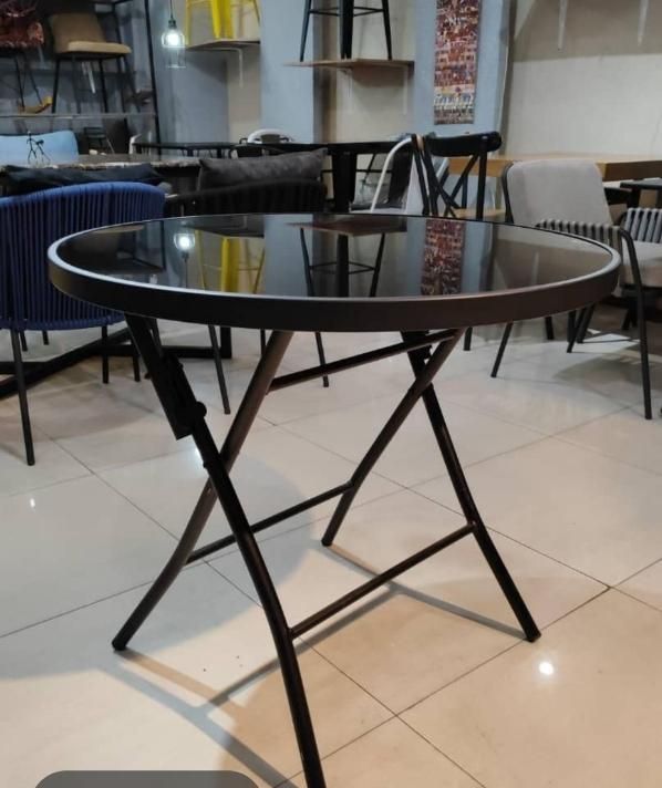 میز شیشه ای تاشو سکوریت پلاستیکی صندلی|میز و صندلی غذاخوری|تهران, خرمشهر|دیوار