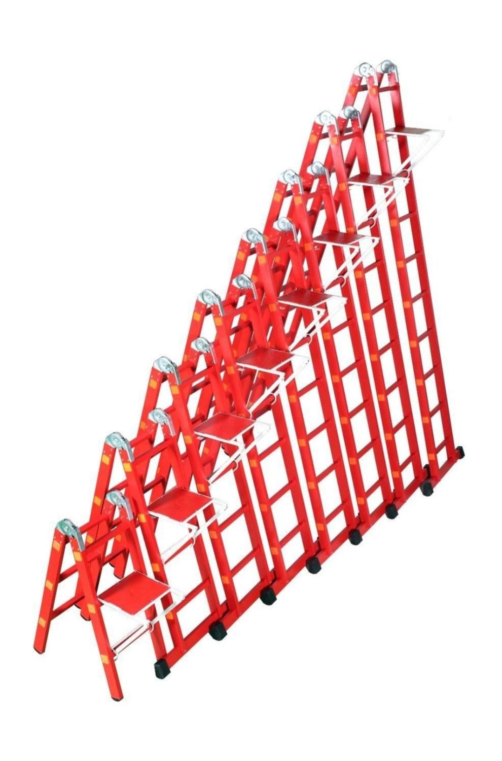 نردبان مفصلی دو تیکه چهار تیکه آلومینیومی|ابزارآلات|اراک, |دیوار