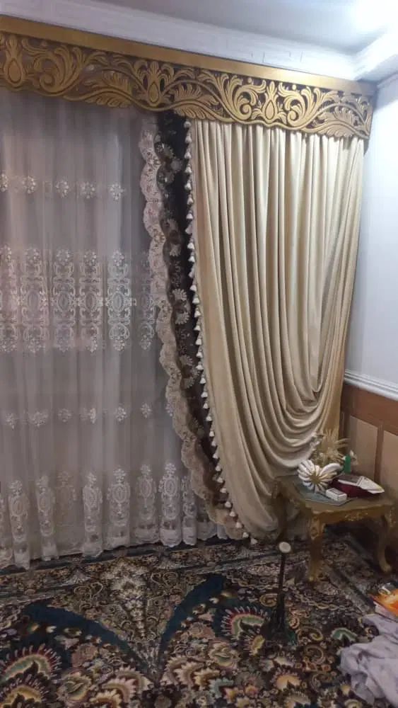پردهای،حریرومخمل یکی ۳متر به بالاست ویکی ۲ متر|پرده، رانر، رومیزی|بندر امام خمینی, |دیوار