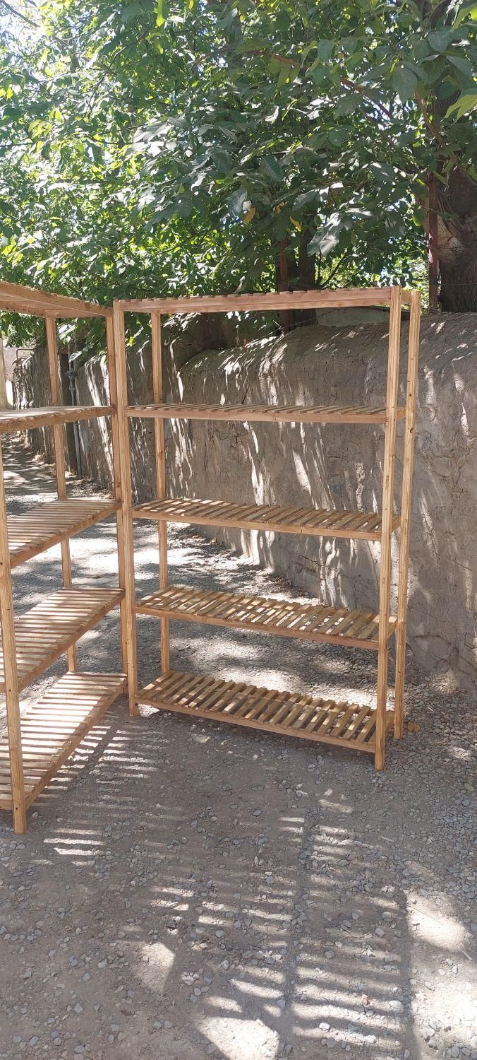 طبقه و شلف لباس ظروف چوبی|کتابخانه، شلف، قفسه‌های دیواری|همدان, |دیوار