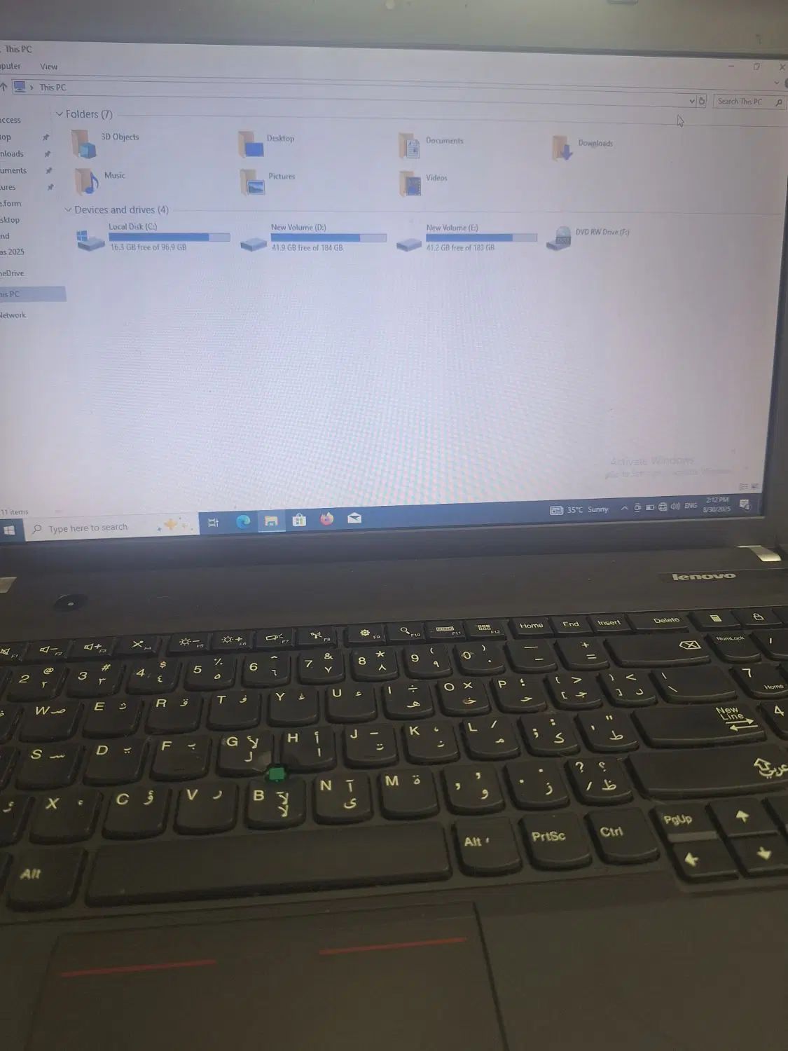 لپتاپ lenovo|رایانه همراه|مشهد, صیاد شیرازی|دیوار