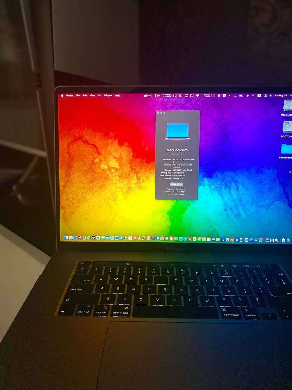 مک بوک پرو  گرافیک۸ گیگ  Makbook Pro 2019 i9|رایانه همراه|تهران, تهران‌نو|دیوار
