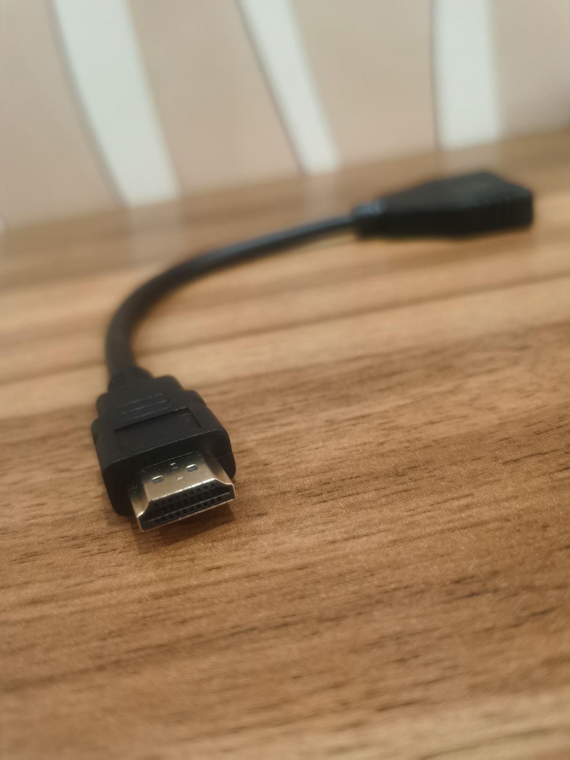 کابل 3 متری hdmi  و  مبدل 1 به 2 hdmi|قطعات و لوازم جانبی رایانه|رشت, یخسازی|دیوار
