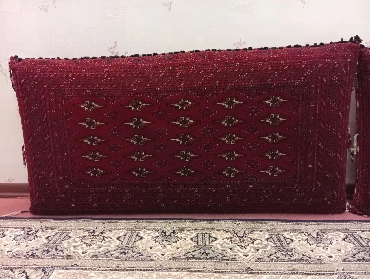 یک جفت پشتی دستبافت اصل جرگلان|پشتی|مشهد, هنرستان|دیوار