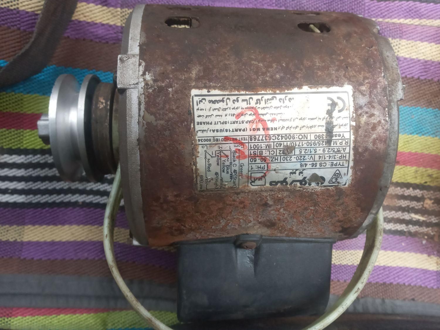 موتور کولر ۱/۲ و۳/۴ موتوژن تبریز تمام مس بلبرینگی|کولر آبی|اصفهان, نصرآباد|دیوار